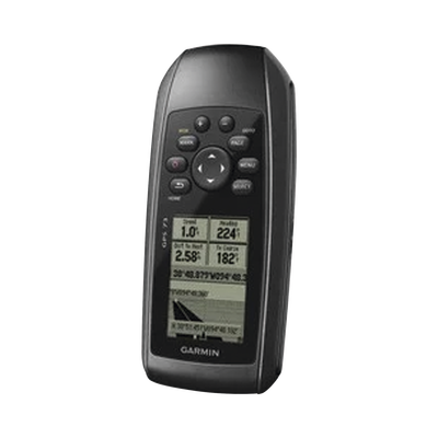 GPSMAP 73 Portátil / Pantalla LCD 4 Niveles de Gris / Resolución 128 x 160 Píxeles / Autonomía +18 Horas / Resistencia al Agua IPX7 / Receptor de Alta Sensibilidad / 1000 Waypoints / 100 Tracks / Flotante / Calendario de Caza y