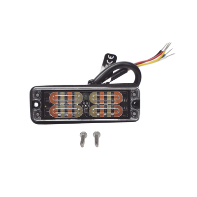 Luz Perimetral  12 LED Ultra Brillantes  Color Ámbar / Claro
