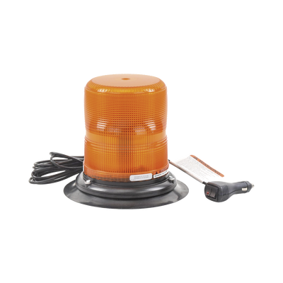 Baliza LED color ámbar con montaje magnético de succión DE 7" de altura