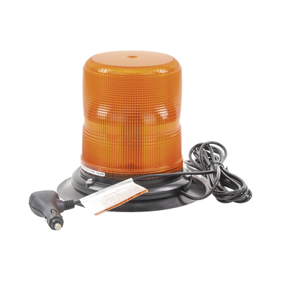 Baliza LED color ámbar con montaje magnético de succión DE 7" de altura