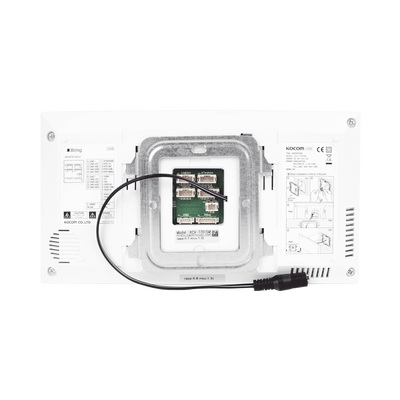 Monitor Analógico LCD de 7" 1080p (Full HD) a Color / Touch Screen / Soporta 2 Frentes de Calle y hasta 4 Monitores / Soporta Cámaras Analogicas (TURBOHD) para Tener Visión Adicional / Color Blanco