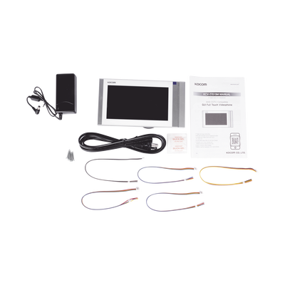 Monitor Analógico LCD de 7" 1080p (Full HD) a Color / Touch Screen / Soporta 2 Frentes de Calle y hasta 4 Monitores / Soporta Cámaras Analogicas (TURBOHD) para Tener Visión Adicional / Color Blanco