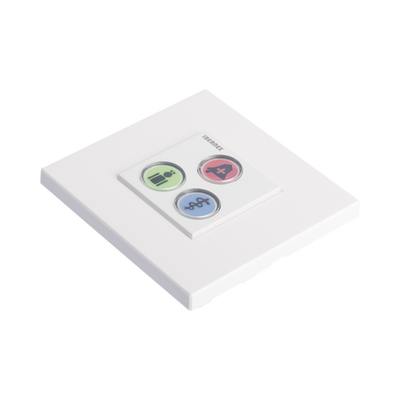 Modulo de 3 Botones iluminados / Alarma / Cancelar y Código Azul / BUS RS485 / Compatible con NX0019/B  NX1021 Y NX0015