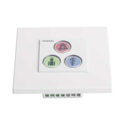 Modulo de 3 Botones iluminados / Alarma / Cancelar y Código Azul / BUS RS485 / Compatible con NX0019/B  NX1021 Y NX0015