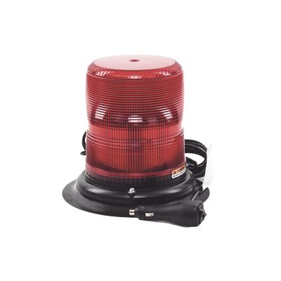 Baliza LED color rojo con montaje magnético de succión de 7" de altura
