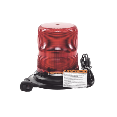 Baliza LED color rojo con montaje magnético de succión de 7" de altura