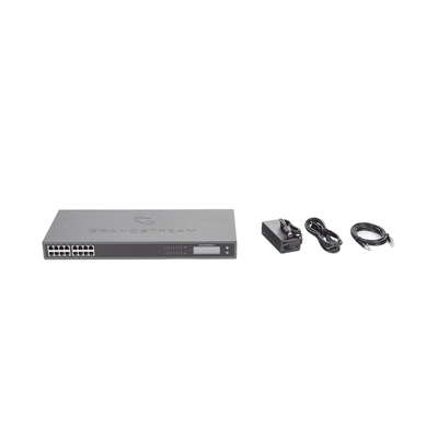 Gateway VoIP GrandStream ATA de 16 puertos FXS + 1 puerto TELCO de 50 pins  p/montaje en rack