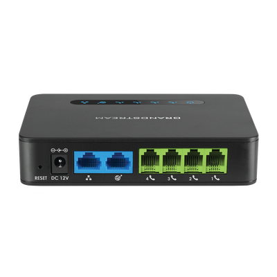 ATA de 4 puertos FXS con 2 puertos de red gigabit