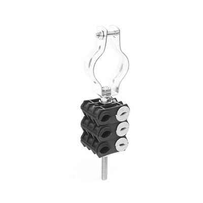 KIT de Tres Sujetadores de plastico para seis cables de 6 a 8 mm con todo y hardware de instalación en tubos de 1 1/4 in