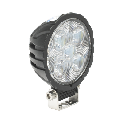 Lámpara de trabajo de 5 LED  haz de inundación  redondo  800 Lumenes  12-24 Vcc
