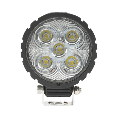 Lámpara de trabajo de 5 LED  haz de inundación  redondo  800 Lumenes  12-24 Vcc