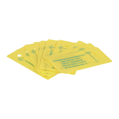 Kit de 10 Etiquetas Impresas para Identificación de Tierra Física  Incluye 10 Cinchos Retardantes a Flama