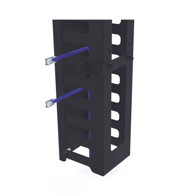 Kit Organizador Vertical de Cable Sencillo para Rack Abierto de 24 Unidades para EIQR3224 y EIRL5524DR.