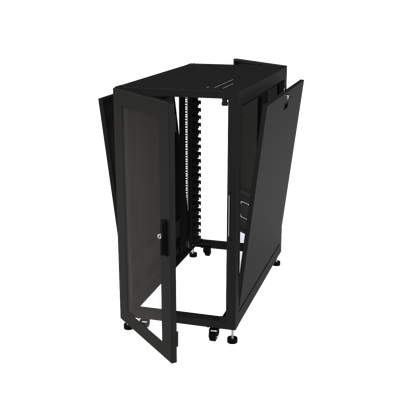 Gabinete Profesional para Telecomunicaciones de 24UR  600 mm de Ancho x 1200 mm de Profundidad.