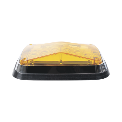 Luz de Advertencia de 8 X 6"  Color Ámbar  Con Luz de Trabajo clara  Ideal para Ambulancias