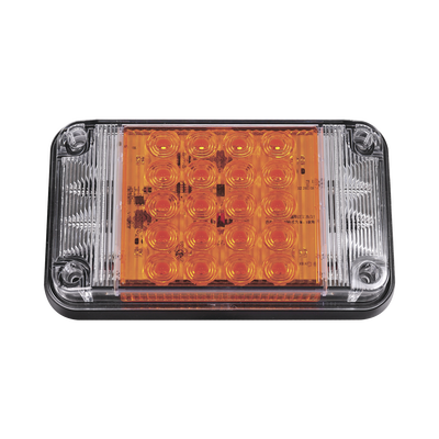 Luz de Advertencia de 7X4"  Color Ámbar  Con Luces de Trabajo  Ideal para Ambulancias