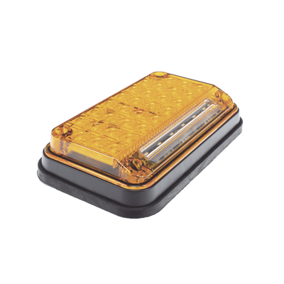 Luz de Advertencia de 7X4"  Color Ambar  Con Luz de Trabajo  Ideal para Ambulancias