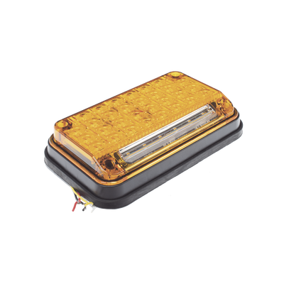 Luz de Advertencia de 7X4"  Color Ambar  Con Luz de Trabajo  Ideal para Ambulancias