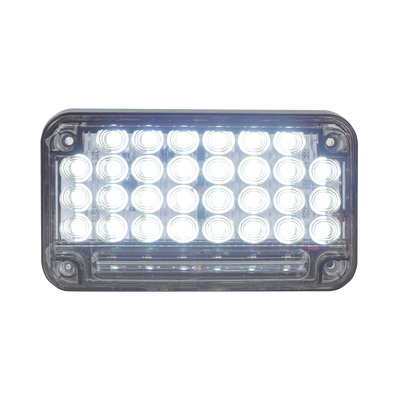 Luz de Advertencia de 7X4"  Color Claro  Con Luz de Trabajo  Ideal para Ambulancias