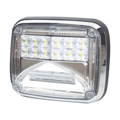 Luz de advertencia de 8 X 6"  Color Claro  Con Luz de Trabajo Clara  Ideal para Ambulancias