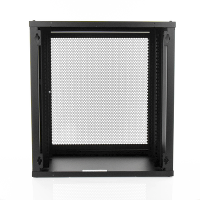 Gabinete Linkedpro de Montaje en Pared  19in  Puerta Perforada  12 UR  450 mm de Profundidad  Color Negro