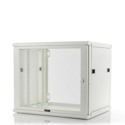 Gabinete Linkedpro de Montaje en Pared  19in  Puerta Perforada  9 UR  450 mm de Profundidad  Color Blanco