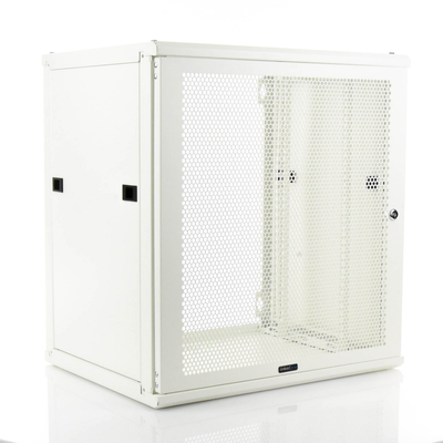 Gabinete Linkedpro de Montaje en Pared  19in  Puerta Perforada  12 UR  450 mm de Profundidad  Color Blanco