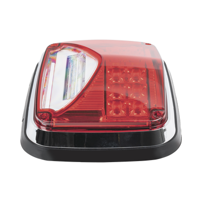 Luz de advertencia de 8 X 6"  Color Rojo  Con Luz de Trabajo Clara  Ideal para Ambulancias