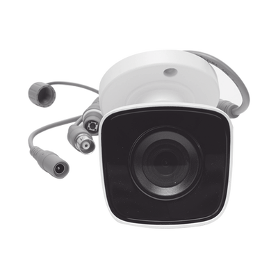 Bala TURBOHD 2 Megapíxeles (1080p) / METALICA / Gran Angular 103° / Lente 2.8 mm / IR EXIR Inteligente 20 mts / Exterior IP66 / TVI-AHD-CVI-CVBS