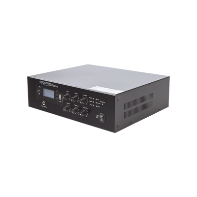 Mini Amplificador de Audio Mezclador | 120W RMS | Sistema 70/100V | MP3 | Tuner | Bluetooth | Musica ambiental y Voceo