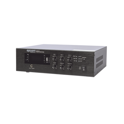 Mini Amplificador de Audio Mezclador | 240W RMS | Sistema 70/100V | MP3 | Tuner | Bluetooth | Musica ambiental y Voceo