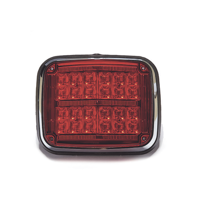 Luz de advertencia de 8 X 6"  Color Rojo  SAE   IP67  Ideal para Ambulancias