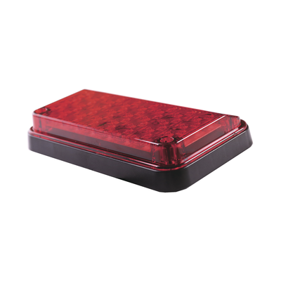 Luz de Advertencia de 7X4"  Color Rojo  Con Luz de Trabajo  Ideal para Ambulancias