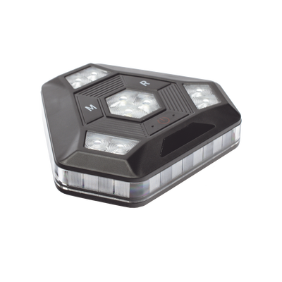 Luz Auxiliar Rojo/Azul Ultra Brillante Para Automóviles  Motocicletas y Bicicletas Con Montaje Magnético