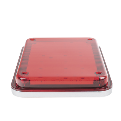 Luz de Advertencia de 9X7"  Color Rojo  Ideal para Ambulancias