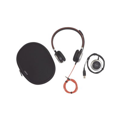 Jabra Evolve 40 Duo con Conexión USB / 3.5 mm  indicador de ocupado y cancelación de ruido pasiva (6399-823-109)