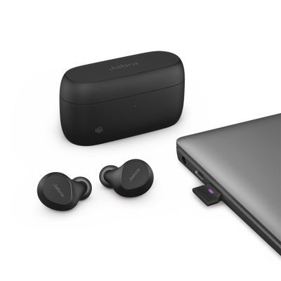 Jabra Evolve2 Buds  Auriculares versión MS con cancelación de ruido activa  Bluetooth conexion hasta 2 dispositivos (20797-999-999)