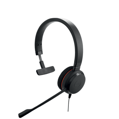 Jabra Evolve 20 Mono con conexión USB  micrófono con cancelación de ruido de última generación  configuración Plug and Play  Certificación Microsoft Teams (4993-823-109)