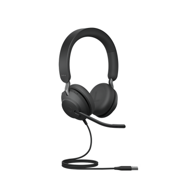 Jabra Jabra Evolve 2 40  Auricular stereo versión UC con aislamiento de ruido  conexión USB-A y indicador de ocupado (Busylight) (24089-989-999)