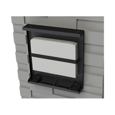 Gabinete Metálico de Seguridad para DVR/NVR  Ancho 396 mm x 78 mm de Alto x