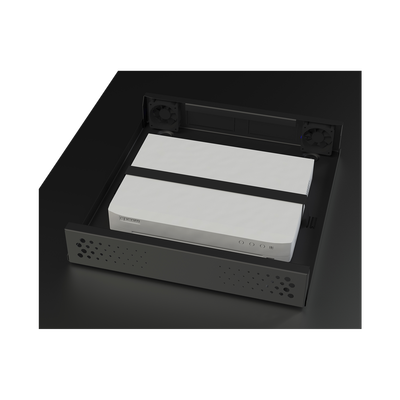 Gabinete Metálico de Seguridad para DVR/NVR  Ancho 396 mm x 78 mm de Alto x