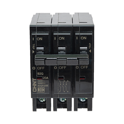 Interruptor Termomagnético Enchufable  Serie: B2Q  3P  60A  240V (SKU:1002302)