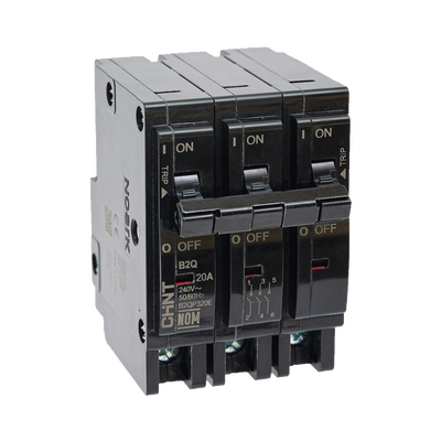Interruptor Termomagnético Enchufable  Serie: B2Q  3P  60A  240V (SKU:1002302)