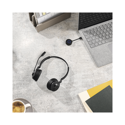 Jabra Engage 55  Auricular stereo versión MS con aislamiento de ruido activa  adaptador DECT USB-A (9559-450-125)