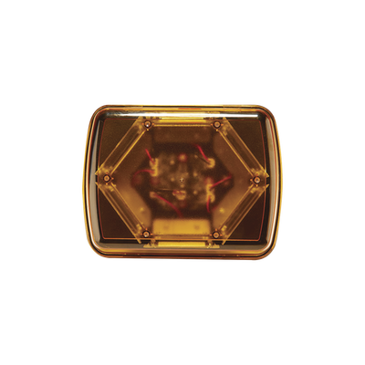 Mini Barra con 18 Poderosos LEDs  Color Ámbar Con Montaje Magnetico