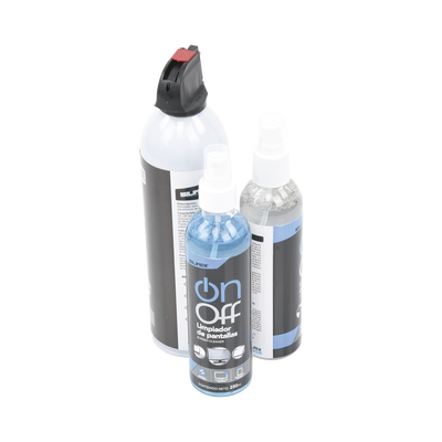 Kit de Limpieza  incluye 4 productos especializados en limpieza de pantallas y superficies  equipo de cómputo y electrónicos