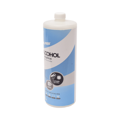 Alcohol Isopropilico para limpieza de equipos de vídeo  fibra óptica  cómputo  y equipo telefónico 1000 mL