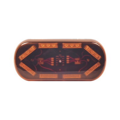 Mini Barra con 24 LED  Color Ámbar Con Montaje Magnético y de Succión