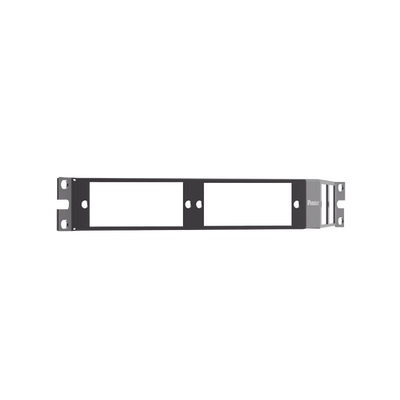 Patch Panel de Fibra Óptica  Para 4 Placas Acopladras FAP o FMP  Angulado  Color Negro  1UR