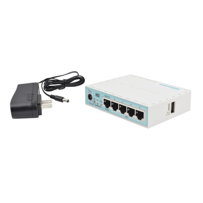(hEX) RouterBoard  5 Puertos Gigabit Ethernet  1 Puerto USB y versión 3